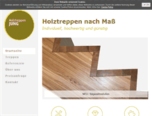Tablet Screenshot of holztreppen-jung.de